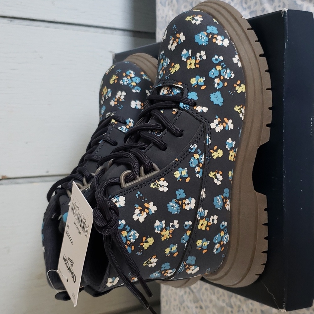 Floral Lace Boots Ziomi OshKosh Floral Print Fashion Boots Cowgirl Westwrn Boho - Picture 5 of 12